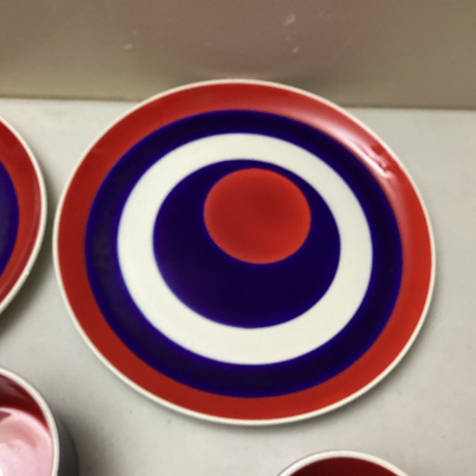 Set Of Mancioli Italian Modernist 2 Plates 3 Mugs