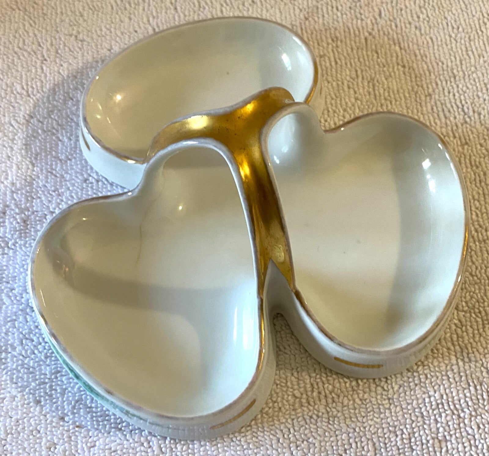 RS Germany 3 Tiers Porcelain Dish Gold Frame