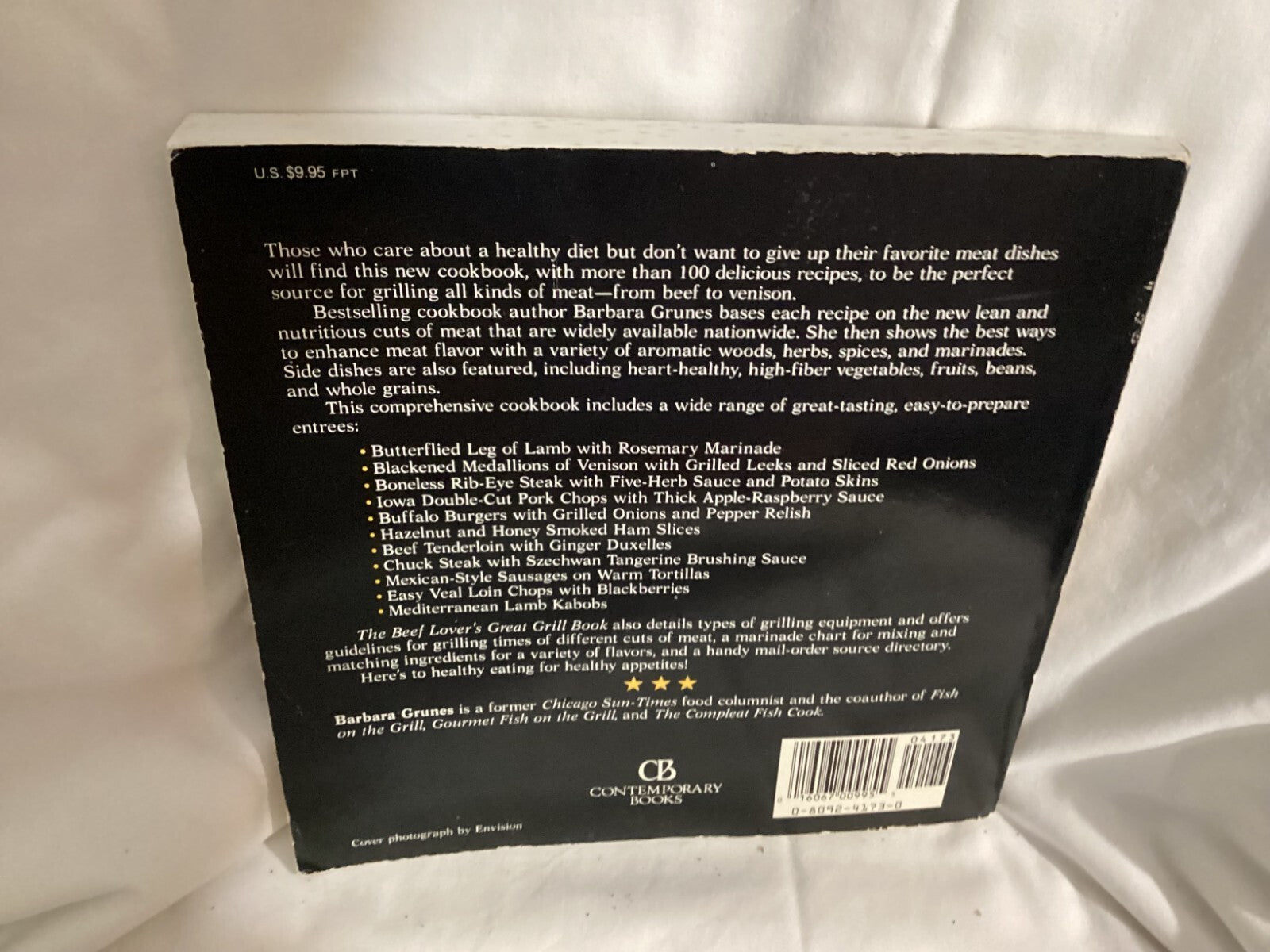 The Beef Lover's Great Grill Book By Barbara Grunes Trade Paperback
