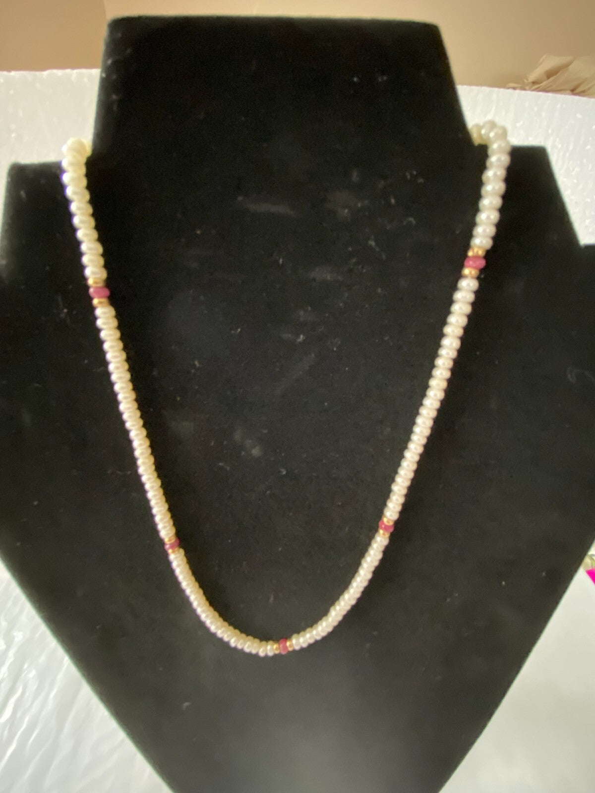 Elegant Akoya Pearls With Gold Beads Choker Necklace