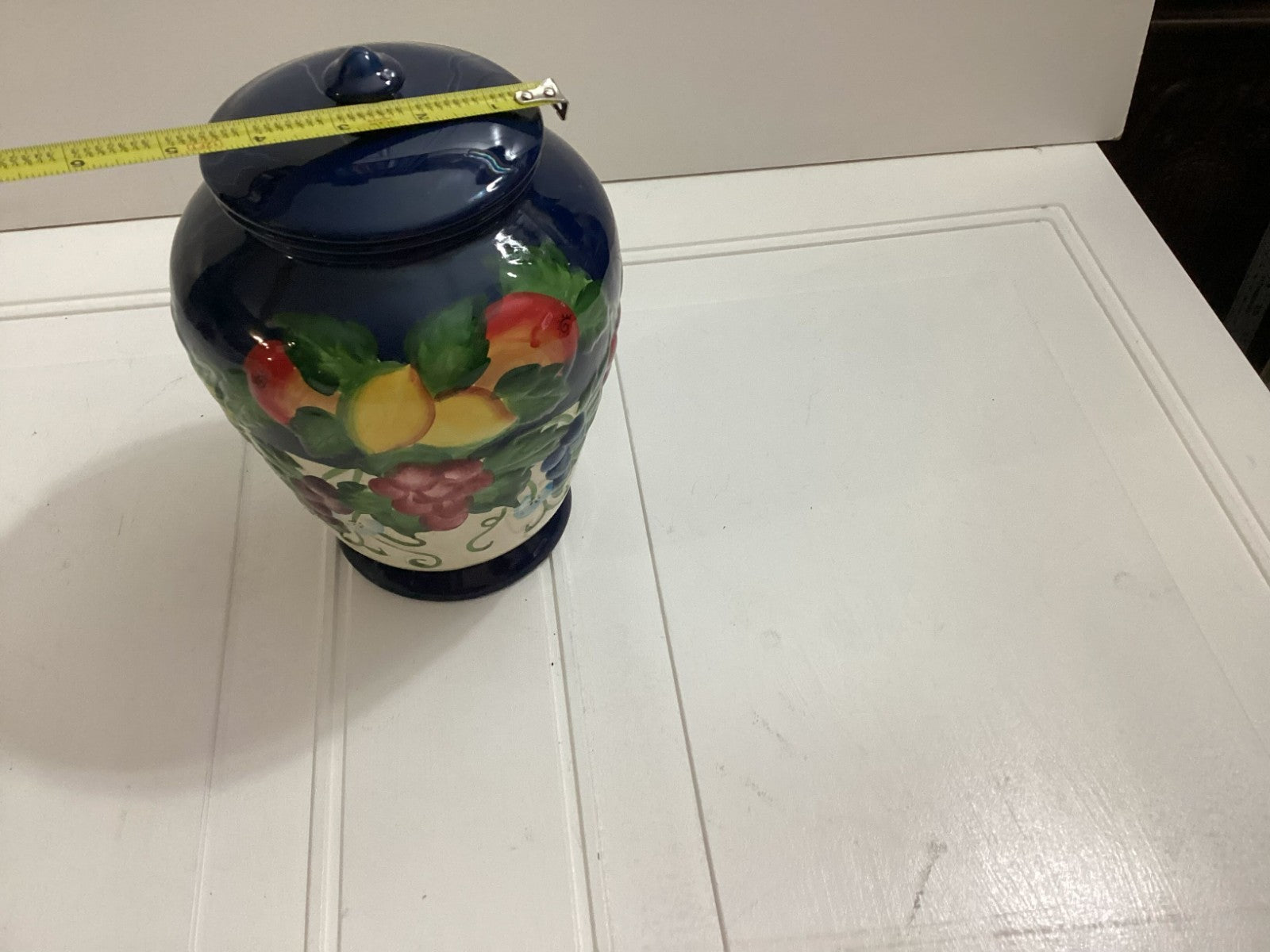 Nonni's Biscotti Multicolor Hand Painted Lidded Cookie Jar