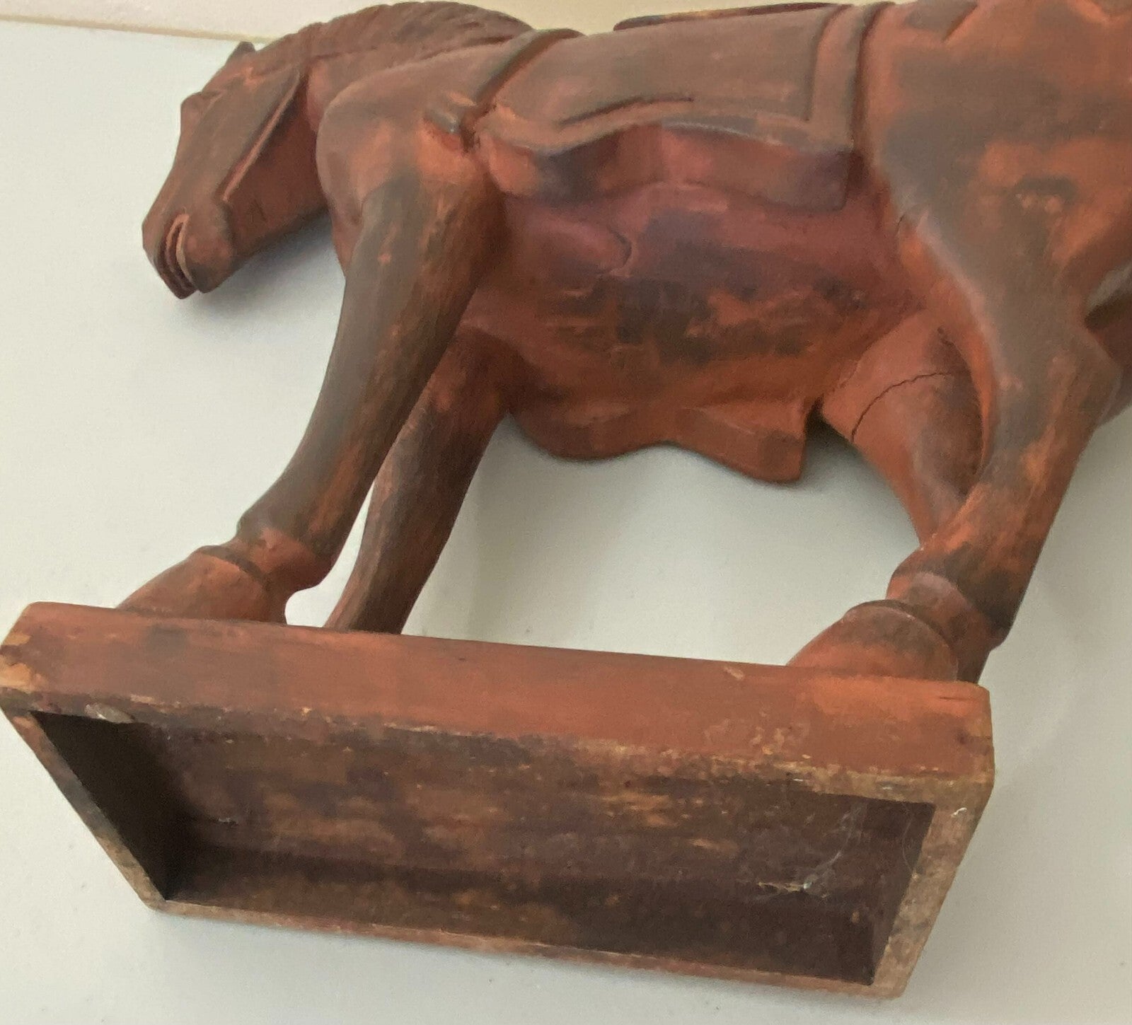 Wooden Brown Collectible Hand Carved Horse
