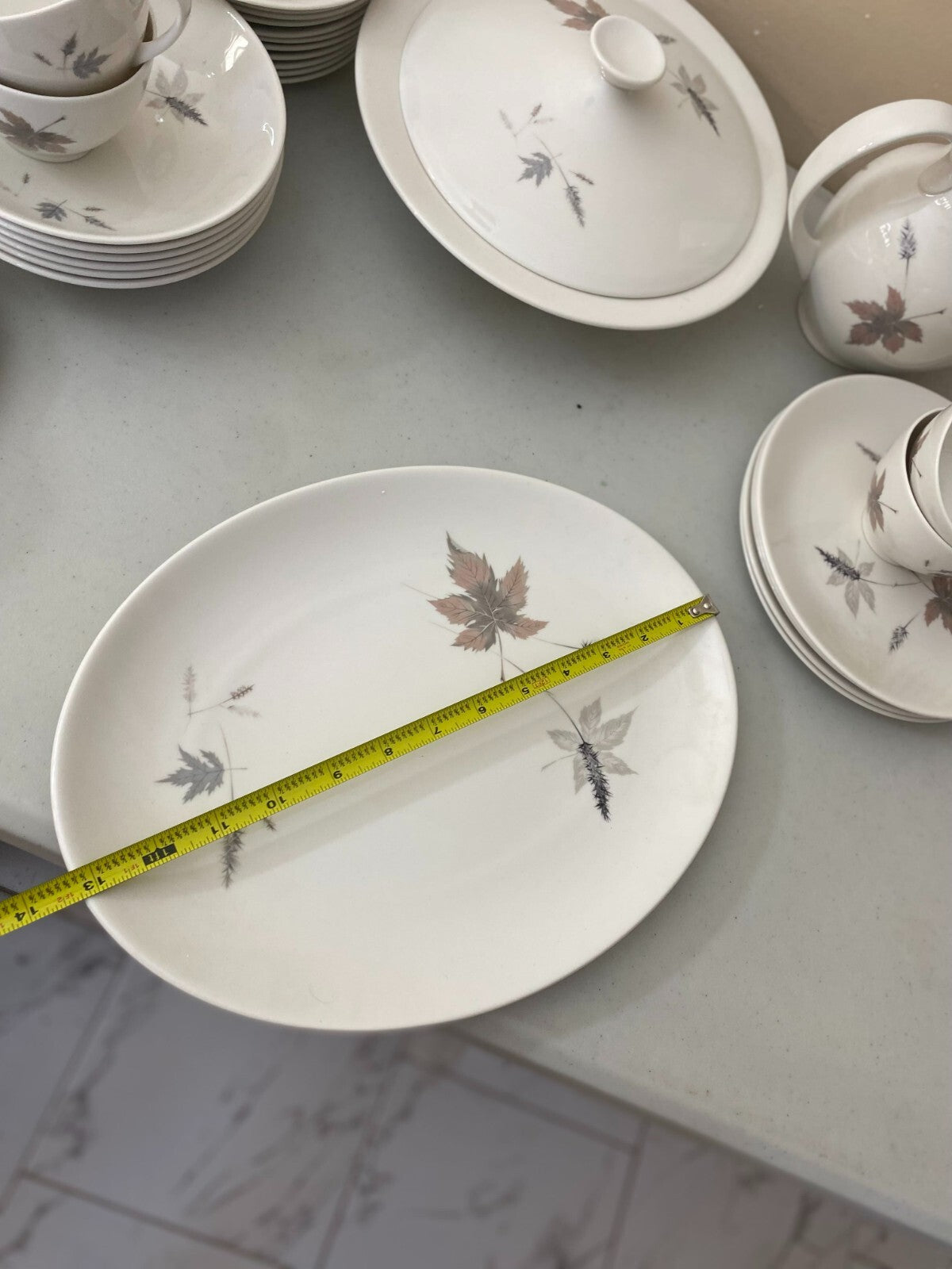 Dinner Set Royal Daulton Tumbling Leaves Fine China