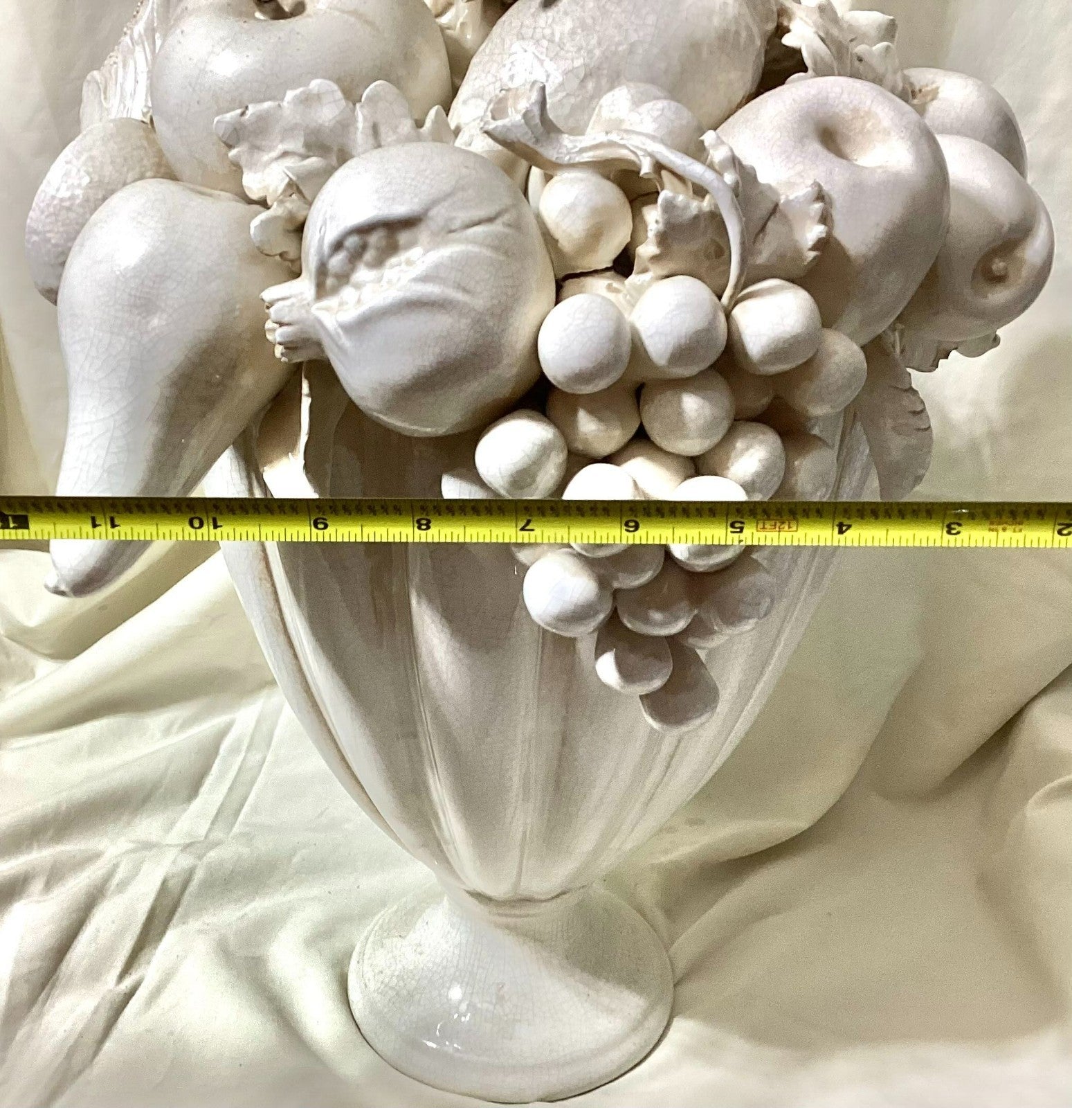 Vintage Large Italian Topiary Fruit Centerpiece - Blanc De Chine