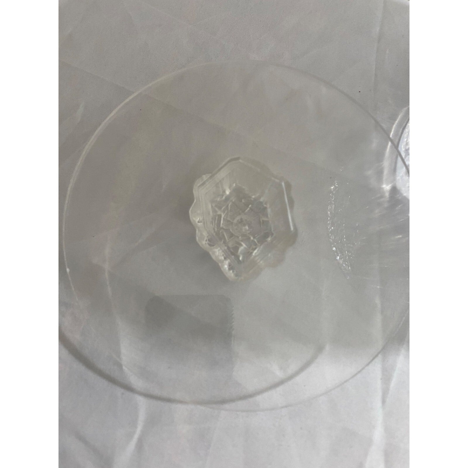 Vintage Hinge Texture Lucite Ice Bucket