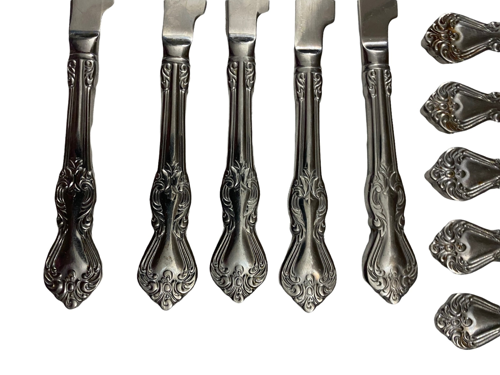 Set of 8 Reed & Barton Marlborough Stainless Dinner Knives Flatware