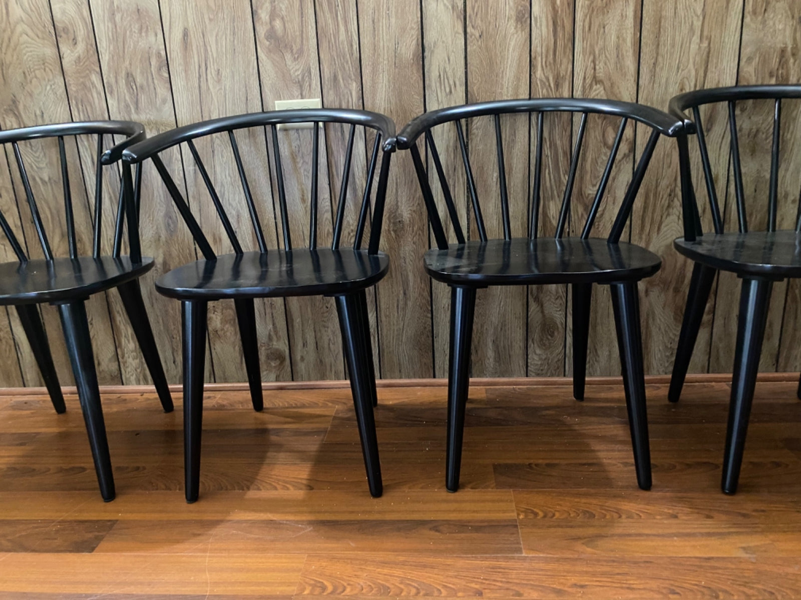 The Florence Black Dining Chairs set of 4