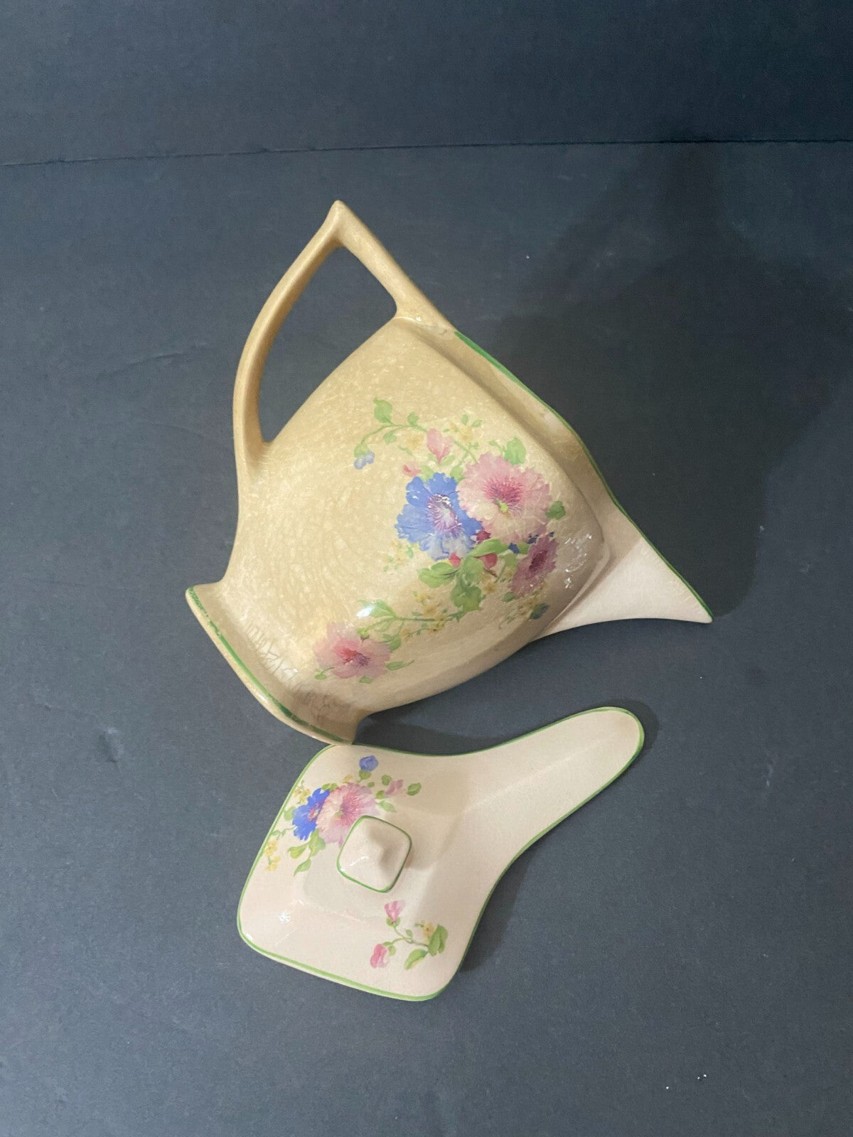 Pantry Bak-in By Ware Crooksville Multicolor Floral Design Pitcher/Creamer