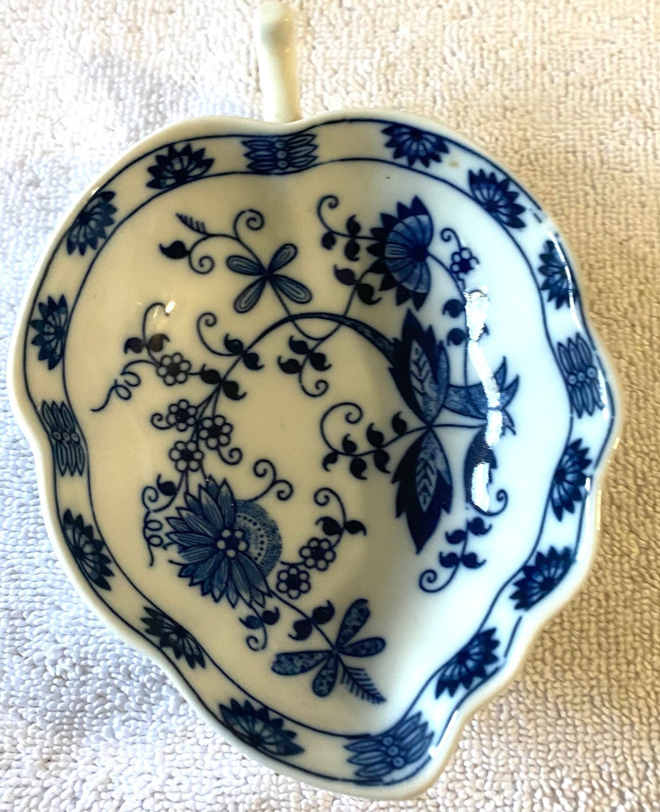 Blue And White Danube Floral Pattern Small Dish Bowl