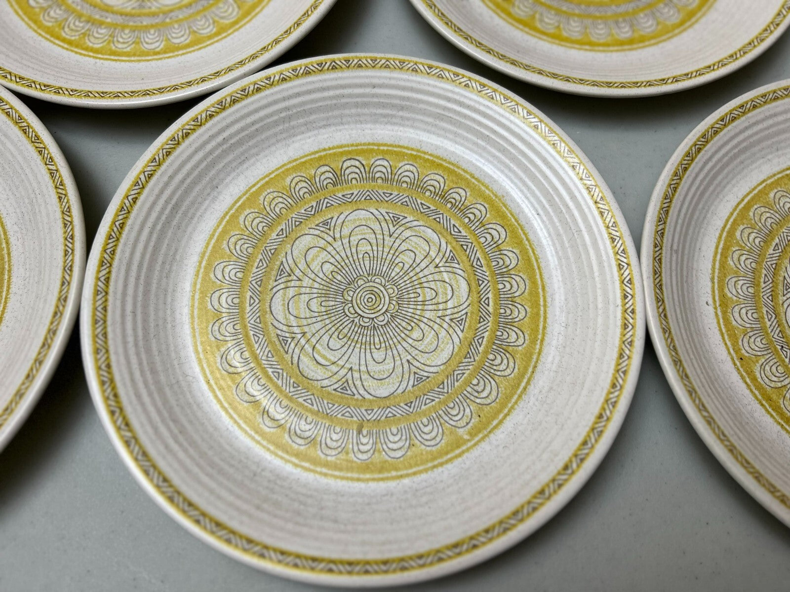 Vintage Set Of 7 Franciscan Earthenware Oven Safe Dinner Plate