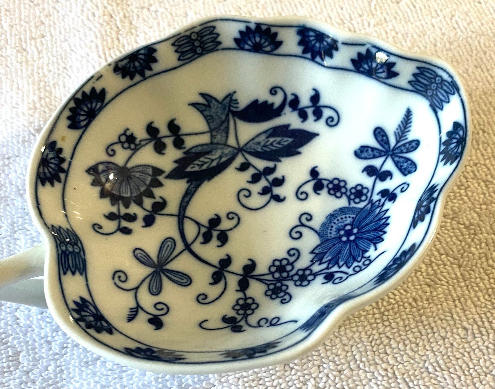 Blue And White Danube Floral Pattern Small Dish Bowl
