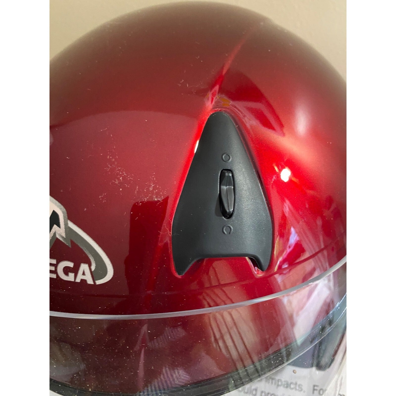 Vega Motocycle Helmet new boxed Color Candy red sz XL